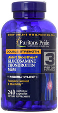 Puritan's Pride Glucosamine Chondroitin & MSM Capsules-3 Per Day Formula