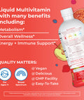 MaryRuth Organics Multivitamin Multimineral for Women Men & Kids 32 Fl Oz | Fruit Punch