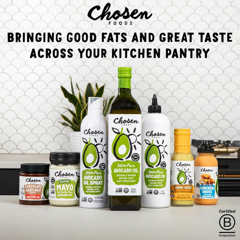 Chosen Foods 100% Pure Avocado Oil Squeeze Bottle, 27 Fl Oz