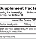 Evlution Pure Creatine Monohydrate Powder 5000mg Nutrition Pre and Post Workout Recovery Drink Mix Creatine Powder for Enhanced Muscle Mass Athletic Performance and Muscle Recovery - Unflavored