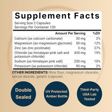 Advanced Electrolyte Pills, 240 Capsules Salt Pills With Electrolytes For Fasting Hydrating Made With Himalayan Pink Salt, Sodium, Potassium, Magnesium & More - Keto, Unflavored, No Sugar, Non-Gmo
