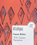 Vivani Vivani Fine Dark 75% 80 gramRed Chocolate