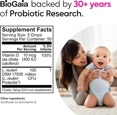 Biogaia Protectis Baby Drops With Vitamin D3 0.34 Oz (Pack Of 2)