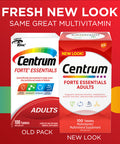 Centrum Forte Essentials Complete Multivitamin & Mineral Supplement Adults 100 Tablets