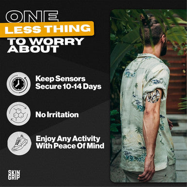 Skin Grip Adhesive Patches for style Libre 2 CGM Waterproof & Sweatproof Adhesive for 10-14 Days Pre-Cut Adhesive Medical Tape Sensor Cover 20 Pack Camo