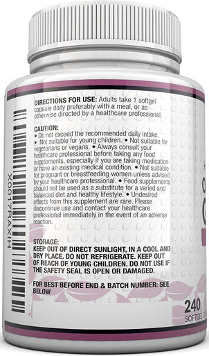 Garlic Capsules Odourless 25,000mg, 240 Softgel Capsules High Strength Garlic Supplement, 8 Month Supply - Deodourised Premium Garlic Oil Extract from Allium Sativum, Provides 6mg of Allicin