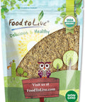 Food to Live Organic Omega Power Flax and Chia Seeds Blend, 8 Oz Cold-Milled from Whole Seeds, Non-GMO, Vegan, Kosher, Bulk. Rich in Omega 3 Fatty Acids. Perfect for Smoothies and Shakes