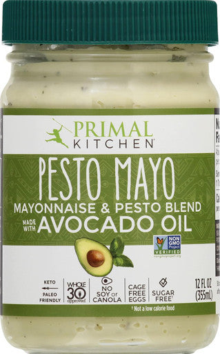 Primal Kitchen - Mayonnaise & Pesto Blend Made With Avocado Oil - 12 Fl. Oz.