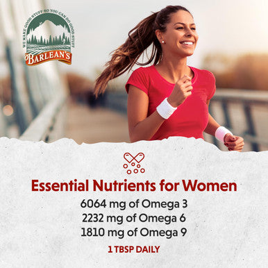 Barlean's Essential Woman Chocolate Mint Blend From Flax Oil With Omegas 3 6 And 9 And Gla Vegan Non Gmo Gluten Free 16 Ounces Fg-10056