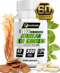 herbolab Korean Red Ginseng Fermented 10:1 (13% ginsenosides) - Genuine Panax Ginseng from Korea 6 Years Old Roots - Patented Extract Technology