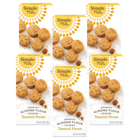 Simple Mills Almond Flour Chocolate Chip Cookies, Gluten Free and Delicious Crunchy Cookies, Organic Coconut Oil, Good for Snacks (Packaging May Vary)
