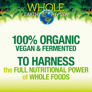 Whole Earth Sea from Natural Factors Organic Fermented Greens Vegan Whole Food Supplement Tropical 7.1 Oz