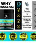 Dedicad 4-In-1 Nattokinase 2000 Fu, Turmeric, Bromelain, Serrapeptase - Body Balance, Circulation Health & Immune System - 120