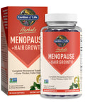 Garden of Life Herbals Menopause Supplement With S-Equol & Trans-Resveratrol For Multi-Symptom Relief Keranat For Thicker Fuller Hair Growth Non-Gmo Gluten-Free Vegan Berry Flavor 30 Servings