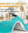 Heating Pad For Neck And Shoulders And Back, Valentines Day Gifts For Her Him, Birthday Gifts For Women Mom Mother, Weighted Neck And Shoulder Heating Pads, 6 Heat Settings 4 Auto-Off,17"X23" Blue