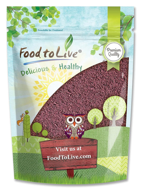 Food to Live - Mulberry Fruit Powder, 2 Pounds - Made from Raw Dried Berries, Vegan, Great for Baking, Juices, Smoothies, Yogurts, Instant Breakfast Drinks