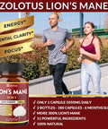 2 Packs Lions Mane Mushroom Capsules, Equivalent to 5050mg, 6 Month Supply with Cordeyceps, Reishi, Ashwagandha, Panax Ginseng, Focus, Memory and Brain Support Supplement, Immune Support, Energy Pills