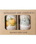 Savannah Bee Whipped Honey Gift Set - 12 oz Gourmet Honey Duo Set (12 Oz, Original and Lemon)