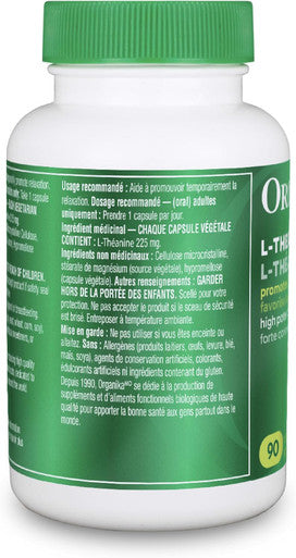 Organika L-Theanine 90 Vcaps
