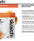 SKRATCH LABS Sport Drink Mix Natural Electrolyte Powder Oranges 60