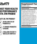 JYM Supplement Science ProBio Performance Probiotic Heart Gut Immune Health Athletic Recovery and Body Composition for Men & Women 30 Day Supply
