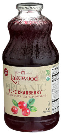 Lakewood Organic Cranberry Juice, 32 Fl Oz