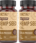 DEVA Vegan Virgin Hemp Seed Oil Capsules ÃƒÂ¢Ã¢â€šÂ¬Ã¢â‚¬Å“ Cold-Pressed, Unrefined, 90 Count