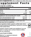 Dr. Sinatra Clinical Grade CalaMarine Omega3 Supplement with DHA and EPA for Brain Heart and Eye Health 60 softgels