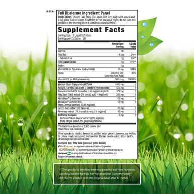 Irwin Naturals Brain Awake Focus Energy Booster Supplement With Mct Oil - 60 Liquid Soft-Gels Bundle Pill Case