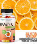 Vitamin C Gummies for Adults and Kids 80mg VIT C Per Serving as Ascorbic Acid Pectin Based Gummy Immune Support with No High Fructose Corn Syrup Gluten or Artificial Sweeteners 60 Gummies