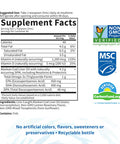 Garden of Life Dr. Formulated Alaskan Cod Liver Oil - Lemon Flavor 80 Servings - 1000 Mg Omega 3S (Epa Dha & Dpa) + Vitamins A & D Non-Gmo Sustainably Sourced & Line-Caught 400Ml (13.52 Fl Oz)
