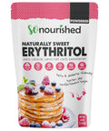 So Nourished Powdered Erythritol Sweetener - 1:1 Sugar Substitute, Keto - 0 Calorie, 0 Net Carb, Non-GMO (2.5 lbs / 40 oz)