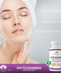 Phytoceramides Ceramide-Pcd Made From Rice - W/ Biotin And Kiwi Seed - Non Gmo Gluten Free Hair Skin And Nails Vitamin, Reduce