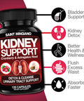 Saint Mingiano Kidney Support Cleanse Detox & Repair 120 Caps - Together With - 15 Day Cleanse | Colon Detox With Natural Laxative