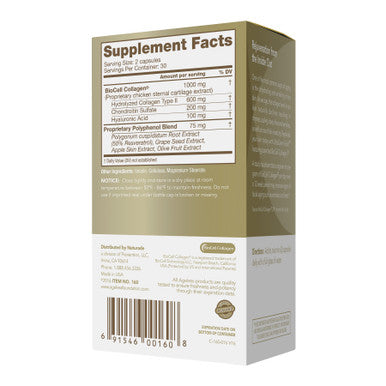 Naturade Ultraderm Gold Collagen Booster Nutritional Supplement, 60 Count