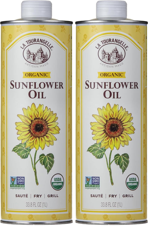 La Tourangelle, Organic Sun Coco Oil, Unique Blend of Organic High-Oleic Sunflower Oil and Organic Refined Coconut Oil, Heat Heat Cooking and DIY Beauty, 25.4 fl oz