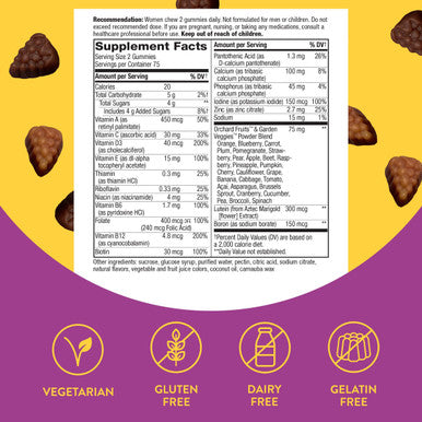 Nature'S Way Alive! Women S 50+ Daily Gummy Multivitamins, Supports Multiple Body Systems*, Supports Healthy Heart, Brain & Bones,* B-Vitamins, Mixed Berry Flavored, 150 Gummies (Packaging May Vary)