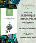 Healthspan Green Lipped Mussel | 120 Tablets | with Vitamin C | Responsibly Sourced | Rich Source of Amino Acids | Glycosaminoglycans | Calcium | Gelatin Free