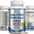 YUMMYVITE Balance Complex For Women - For Vaginal Health, Herbal Detox & Cleanse, Vaginal Probiotics, Supports Healthy Intestinal Flora, Helps With Yeast Infections 60 Capsules