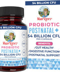 Maryruth Organics Postnatal Probiotics for Breastfeeding Women | Nursing Probiotic Capsules with Vitamins | Minerals & Antioxidants | 54 Billion CFU | Non-GMO | Vegan | 30 Servings