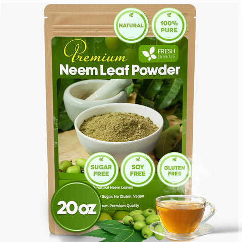 FreshDrinkUS, Premium 8oz Mulberry Leaf Powder, 100% Natural and Pure from Mulberry Leaves, Perfect for Tea, Smoothies, Baked Goods, Natural Food Coloring, No Additives, No Gluten, No Sugar, Vegan