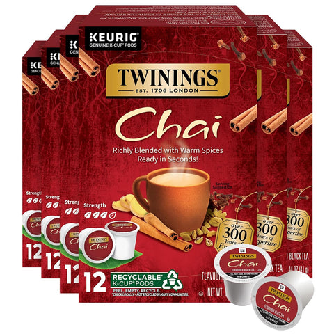 Twinings Sleep Herbal Tea K-Cup Pods for Keurig, 24 CT Box (Pack of 1) | Formerly Nightly Calm, Relaxing Camomile, Spearmint & Lemongrass, Caffeine-Free, For Single-Serve Brewers, Enjoy Hot or Iced
