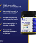 Premier Research Labs Fermented Turmeric Plus - Supports Liver Health, Digestion & Cardiovascular Function - Features Highly