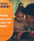Motrin Infants' Ibuprofen Fever Reducer Dye and Alcohol Free Concentrated Drops Oral Suspension Includes Clear Syringe with Markings for Dose Measuring Berry Flavor