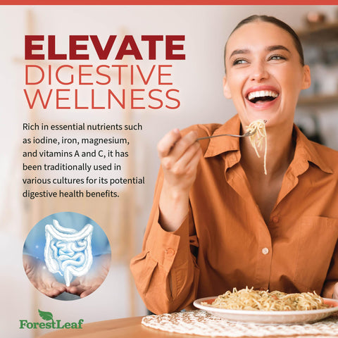Forestleaf Organic Irish Sea Moss Capsules 2100Mg Raw Seamoss Pills Advanced Supplement Superfood Burdock Bladderwrack For Digestive Respiratory Immune Health 90 Vegan Organic Sea Moss Caps