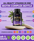 NUTRAHARMONY Lymphatic Drops & Biotin, Collagen Capsules