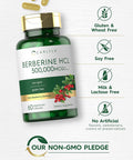 Carlyle Berberine Supplement 500000mcg | 60 Capsules | Berberine HCL | Vegetarian Non-GMO Gluten