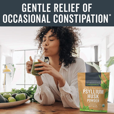 Organic Psyllium Husk Powder (1.5 lbs ) - Easy Mixing Fiber Supplement, Finely Ground & Non-GMO Powder for Promoting Regularity