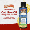 Barlean s Cod Liver Oil Omega 3 Fish Oil With 900Mg Lemonade 8 Oz