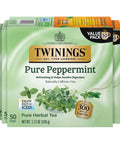 Twinings Lemon & Ginger, Caffeine-Free Herbal Tea Bags, 100 CT Box (1 Pack) | Spicy & Tangy, Ginger, Lemon Peel, Lemongrass, Blackberry Leaves, Soothe Digestion, 100 Foil Lined Individually Wrapped Bags